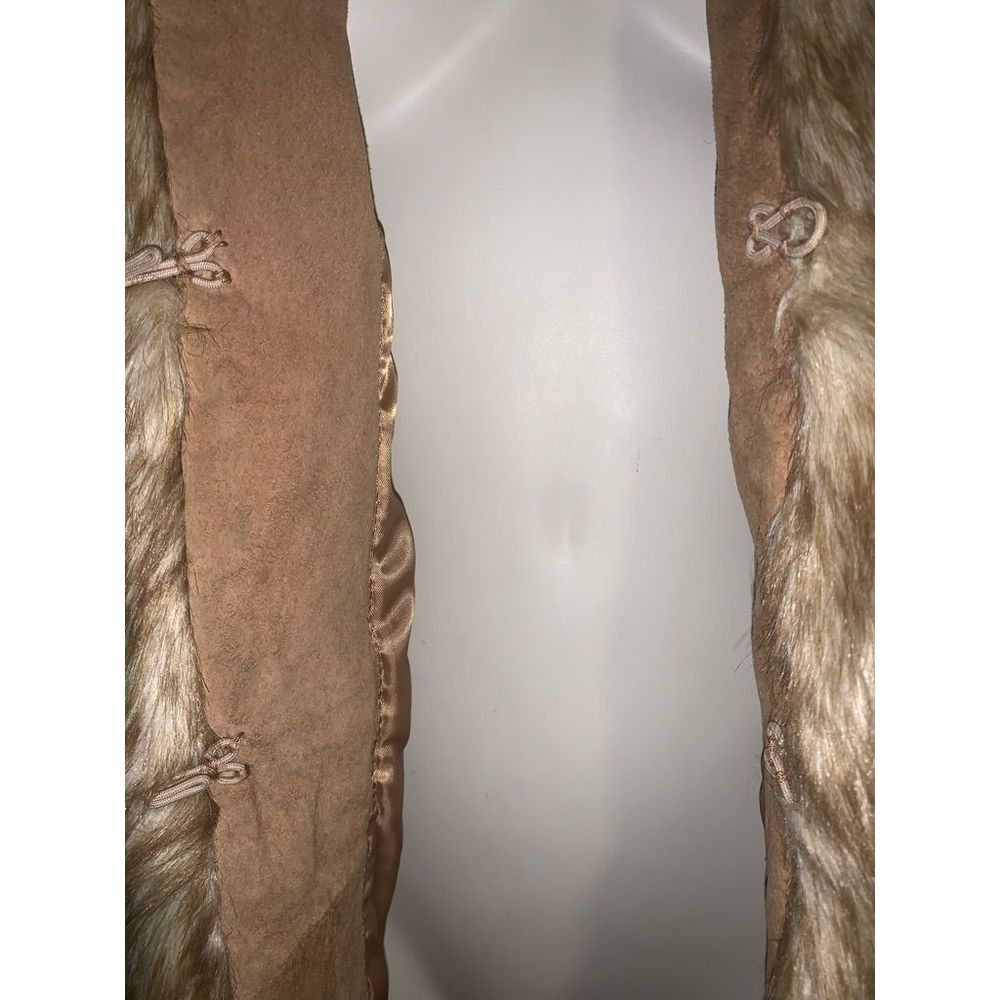 SOLD Vintage 90’s Y2K Tan Leather Penny Lane Coat Medium - Picture 11 of 13
